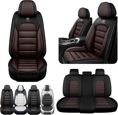 Car Seat Covers for Toyota Corolla 2014-2026,360°Full Coverage& Airbag-Safe, Nappa Leather Car Seat Covers,Waterproof&Anti-Slip Seat Covers Full Set with Storage Pockets(Black) in Saudi Arabia