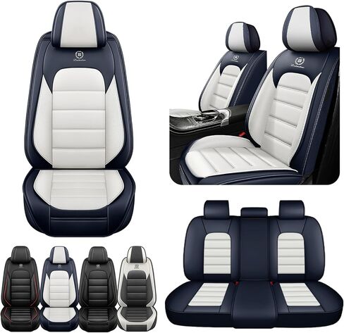 Car Seat Covers for Toyota Corolla 2014-2026,360°Full Coverage& Airbag-Safe, Nappa Leather Car Seat Covers,Waterproof&Anti-Slip Seat Covers Full Set with Storage Pockets(Black) in Saudi Arabia
