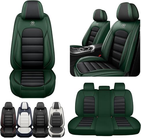 Car Seat Covers for Toyota Corolla 2014-2026,360°Full Coverage& Airbag-Safe, Nappa Leather Car Seat Covers,Waterproof&Anti-Slip Seat Covers Full Set with Storage Pockets(Black) in Saudi Arabia