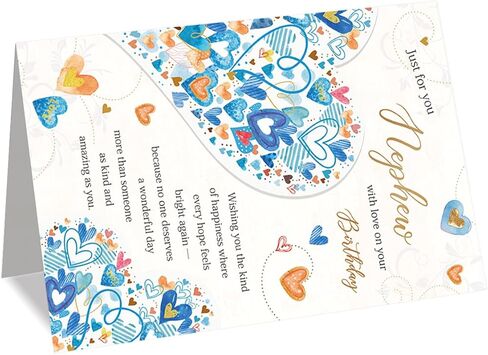 Nephew Birthday Card, Birthday Gift for Nephew from Aunt in Saudi Arabia