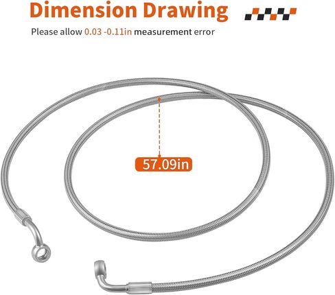 Rear Brake Line For Polaris Sportsman 550 850 Scrambler 850 2013-2025 1911678 1914132 in Kuwait