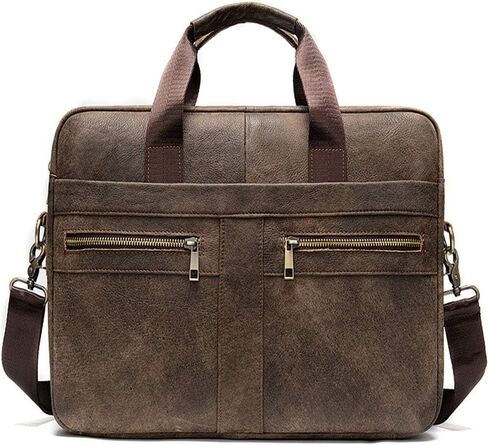 Briefcases for Men Business Men's Leather Large Capacity Expandable Briefcase Handbag for Business Travel Office in Saudi Arabia