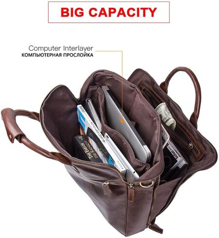 Briefcases for Men Mens Business Briefcase Large Shoulder Handbags for Business Travel Office in Saudi Arabia