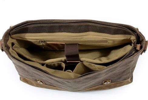 Briefcases for Men Laptop Briefcase Canvas Bag Waterproof Expandable Shoulder for Business Travel Office in Kuwait