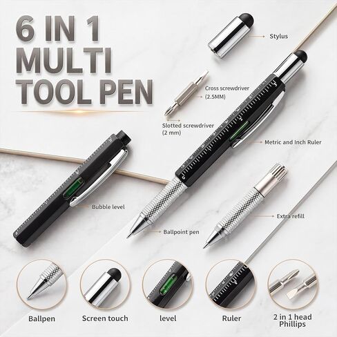28 Sets Fathers Day Church Gifts for Men Bulk Man of God 6 in 1 Multi Tool Pens with Religious Scripture Verse Leather Holders Christian Tool Pens for Dad Husband Bible Study Supplies in Saudi Arabia