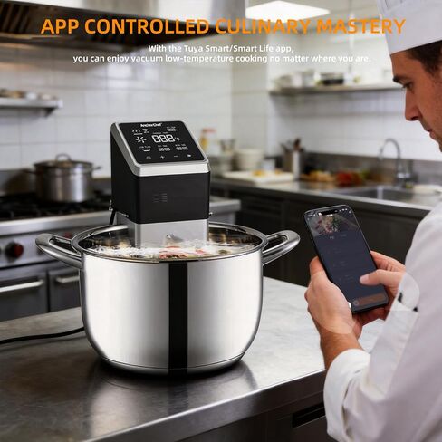 AnchorChef Immersion Circulator, Commercial Restaurant Sous Vide Machine，Large capacity sous vide, Fast-Heating，Sous vide cooker 1400W，With large Touchscreen Accurate Temperature Timer (110V) in Saudi Arabia