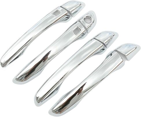 Chrome Door Handle Covers Fit for Hyundai Kona 2018-2023, Premium Exterior Protector Trim Replacement Accessories (Mirror Finish)(CR-0) in Saudi Arabia
