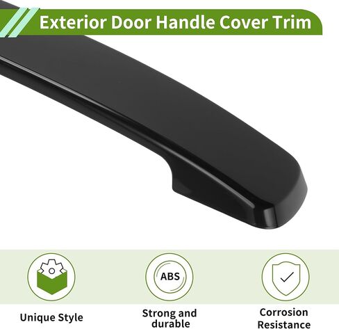 Exterior Door Handle Cover Trim for Nissan Frontier 2022-2025 Front Rear Door Handle Cover Set Glossy Black in Kuwait