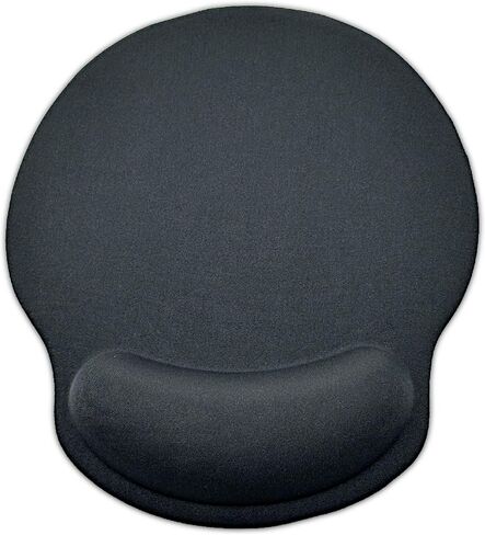 Ergonomic Mouse Pad with Wrist Rest – Non-Slip Silicone Base, Gel & Memory Foam Support for Wrist Pain Relief, Smooth Glide Surface for Office & Gaming(1 Black) in Saudi Arabia