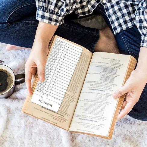 Molain 12pcs Reading List Bookmark, Book Tracker Blank Bookmark Reading List Library Card Page Markers for Book Lovers Enthusiasts in Kuwait