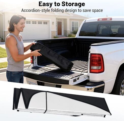 Windshield Sun Shade for Dodge RAM 1500 2019-2024 Front Window Shade Blocks UV Rays & Heat Foldable Sunshade in Saudi Arabia