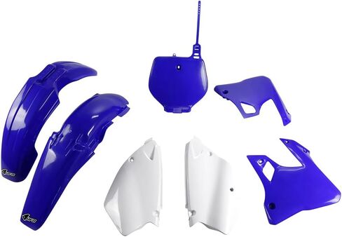 UFO Plast Complete Plastic Kit Blue/White Compatible with Yamaha YZ125/YZ250 1996-1999 in Saudi Arabia