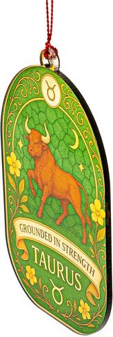 Taurus Gifts for Women,Men Birthday Keepsake Present with Story Card and Envelope, Zodiac Gifts for Women, Birthday Gift for Women, Men - Astrology Constellation Horoscope Gift (Suncatcher Taurus) in Saudi Arabia