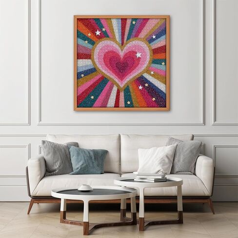 Valentines Day Puzzles for Adults 1000 Pieces, Romantic Heart Jigsaw Puzzles, Rainbow Love Puzzle, Challenging Hard Puzzles for Adults in Kuwait