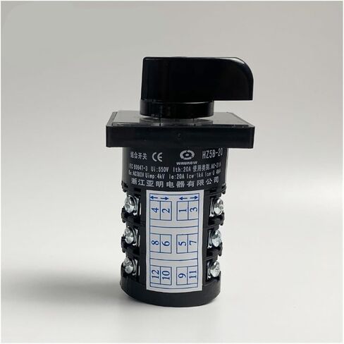 HZ5B-20AE205/3 20Amp 0-4 موضع مفتاح كاميرا دوار عالمي اتصال فضي in Kuwait