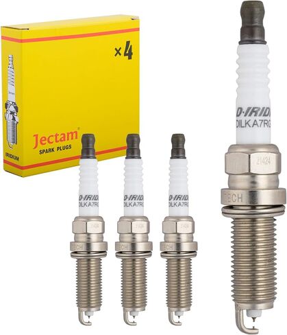 Iridium Spark Plugs 4 Pack 12290-5A2-A01 DILKAR7G11GS Automotive Replacement Spark Plugs Compatible with Honda Accord Civic 2010-2019 CR-V 2015-2019 Fit for Acura ILX TLX 2015-2019 2.4L in Kuwait