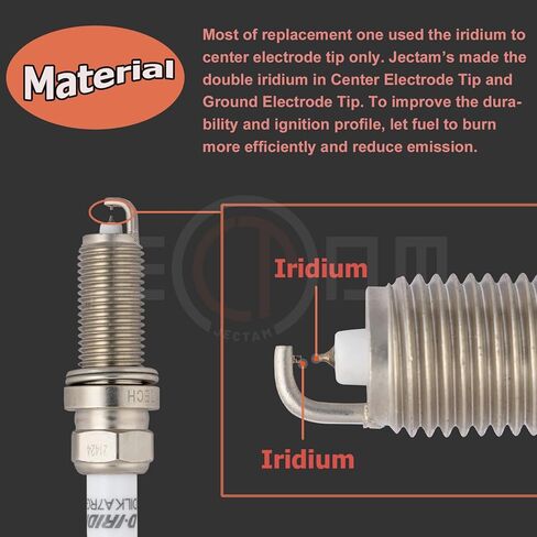 Iridium Spark Plugs 4 Pack 12290-5A2-A01 DILKAR7G11GS Automotive Replacement Spark Plugs Compatible with Honda Accord Civic 2010-2019 CR-V 2015-2019 Fit for Acura ILX TLX 2015-2019 2.4L in Kuwait