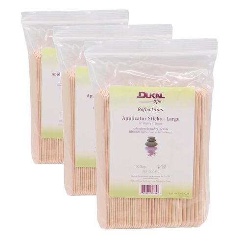 DUKAL Reflections Wax-Body Treatment Applicator Sticks (3/4"Width x 6"Length) - 100 count in Saudi Arabia
