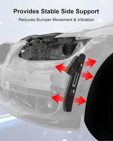 Front Left and Right Bumper Support Bracket Retainer Fit for BMW 328i 335i 335is 328xi 328i xDrive 335i xDrive 2007-2013 Replace 51117156555 51117156556 Driver Passenger Side in Saudi Arabia