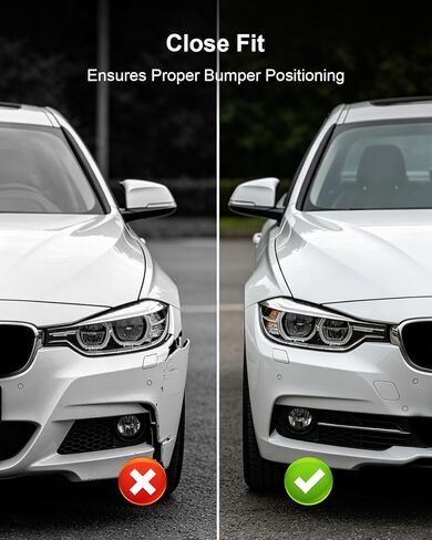 Front Left and Right Bumper Support Bracket Retainer Fit for BMW 328i 335i 335is 328xi 328i xDrive 335i xDrive 2007-2013 Replace 51117156555 51117156556 Driver Passenger Side in Saudi Arabia