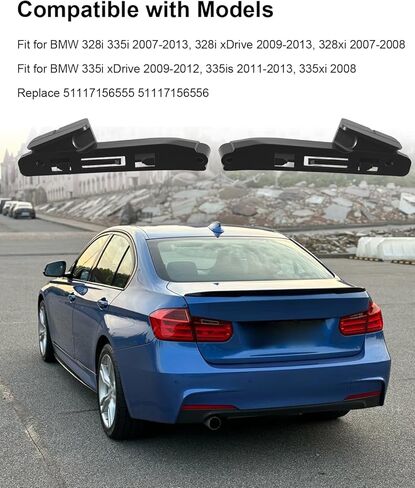 Front Left and Right Bumper Support Bracket Retainer Fit for BMW 328i 335i 335is 328xi 328i xDrive 335i xDrive 2007-2013 Replace 51117156555 51117156556 Driver Passenger Side in Saudi Arabia