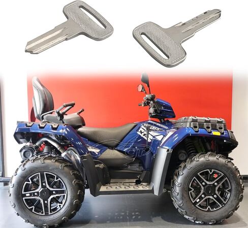 4010321 مفتاح ATV فارغ لسيارة Polaris 4 Wheeler ATV Ranger RZR Snowmobile، متوافق مع سلسلة Polaris 22/23/27/28 Magnum 325/330/500 Sportsman 335/400/450/500 والمزيد in Kuwait