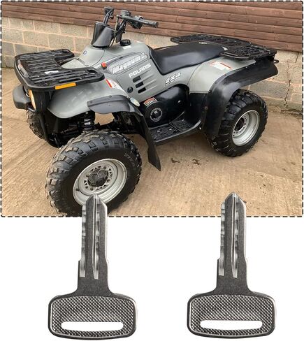 4010321 مفتاح ATV فارغ لسيارة Polaris 4 Wheeler ATV Ranger RZR Snowmobile، متوافق مع سلسلة Polaris 22/23/27/28 Magnum 325/330/500 Sportsman 335/400/450/500 والمزيد in Kuwait