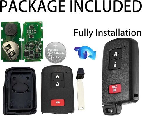Smart Key Fob for Toyota Highlander 2016-2019, Alliskeys Proximity Remote Control Key Fob Compatible for Toyota Highlander Tacoma 2016-2019 HYQ14FBA 89904-35040 281451-2110 in Kuwait
