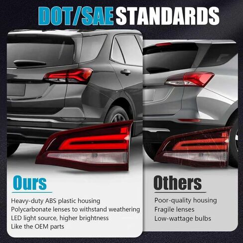 Inner Tail Light Assembly for Chevrolet Equinox 2022-2024, LED Rear Brake Turn Signal Inner Tail Lamp Taillight Assembly for Chevy Chevrolet Equinox 2022 2023 2024 Replacement, Passenger Side in Saudi Arabia