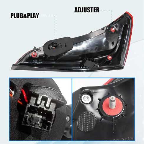 LED Tail Light Assembly Compatible With 2013-2017 Audi Q5 Taillight Tail Lamp Brake Lamp Rear Light Backup Light Replacement Left Driver Side Partslink#8R0945093D in Saudi Arabia