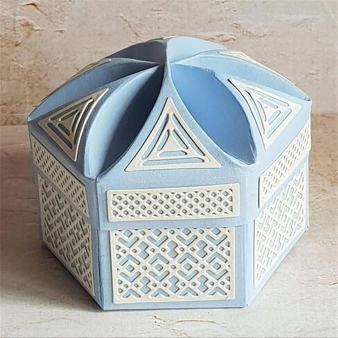صندوق منبثق ثلاثي الأبعاد يموت قطع معدنية لصنع البطاقات DIY سكرابوكينغ لصالح صندوق معدني يموت قطع لكمة قالب قوالب لصناعة الورق عيد الهالوين عيد الميلاد صندوق الحلوى يموت الحرف اليدوية المعدنية in Kuwait