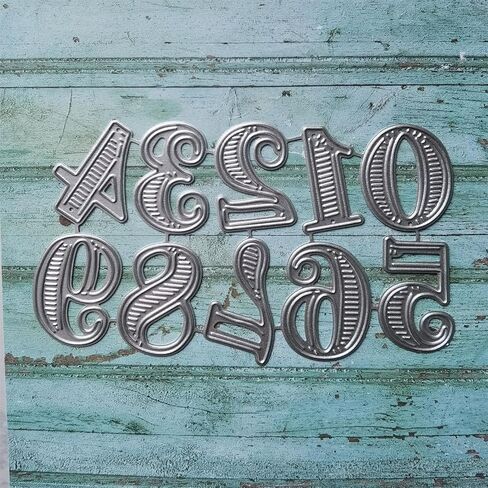 Numbers Embossing Cutting Dies Number Die Cuts for Greeting Card Wedding Invitation Making Scrapbooking Photo Album Carbon Steel in Saudi Arabia