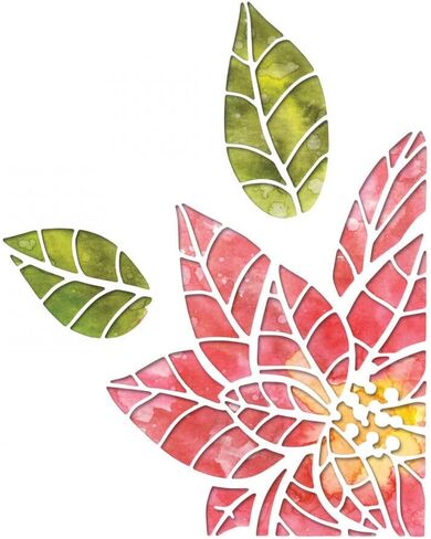 Sizzix Poinsettia Pieces by Tim Holtz Dies, Multicolor in Saudi Arabia