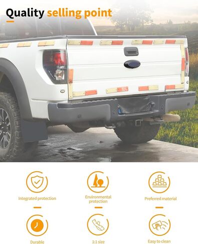 Hoolcar ماتي الأسود الباب الخلفي شعار غطاء الكسوة صالح لل 2009-2014 فورد F150 F-150 رابتور الخلفي الجذع شعار عودة شارة الديكور غطاء in Kuwait