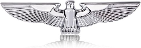 Eagle Metal car Emblem,Auto Emblem,3D Hawk Animal Decoration Metal car Sticker- Rear car Tail Decoration Sticker (Silver) in Saudi Arabia