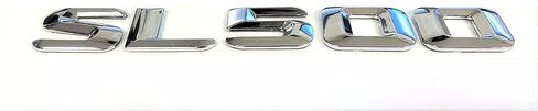 One Pc 1998-2013 SL500 Letter Rear Trunk Emblem Badge Numbers Decal Nameplate Sticker (Silver) in Saudi Arabia