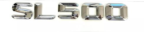 One Pc 1998-2013 SL500 Letter Rear Trunk Emblem Badge Numbers Decal Nameplate Sticker (Silver) in Saudi Arabia