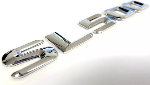 One Pc 1998-2013 SL500 Letter Rear Trunk Emblem Badge Numbers Decal Nameplate Sticker (Silver) in Saudi Arabia