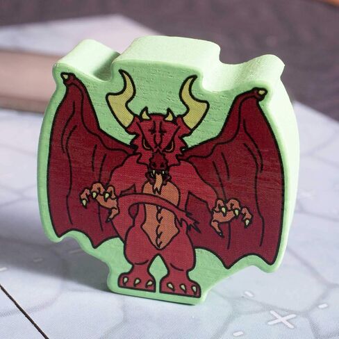Meeples of Menace | 30 Pack of 16mm Minis Wooden Fantasy Meeple Miniatures Tabletop Role Playing RPG | Meeples of Menace in Saudi Arabia