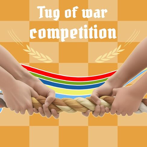 40FT Tug of War Rope,Tug a War Rope,Tug of War Rope Adult with Cotton Rope,10 Medals,2 Flags,Whistle,Ribbon and Storage Bag,Orange ,Field Day Games,Outdoor Games,Family Reunion and Team Building Games in Saudi Arabia