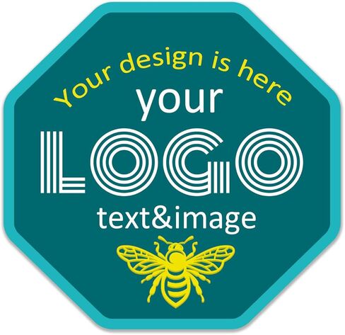 Vertically rectanglar Custom Labels Stickers Personalized Business Logo Label, Self-Adhesive Jar Stickers, Organization Labels, Waterproof, Tear-Resistant, Multiple Sizes, from 30 to 1000pcs in Saudi Arabia