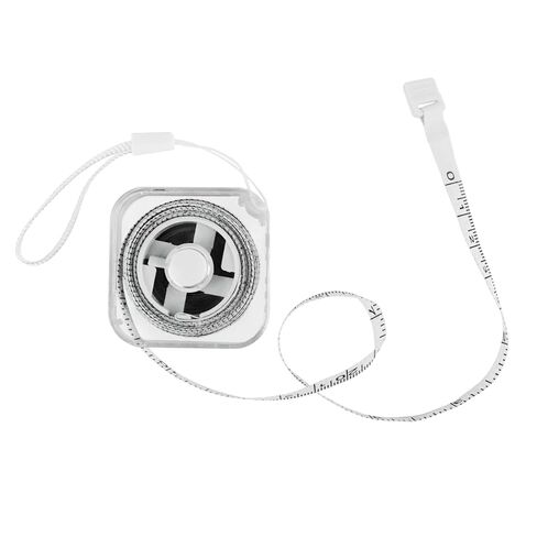 GDMINLO Square Transparent Soft Tape Measure, Dual-Scale 79inch/200cm for Body Measuring, Mini Tape Measure with Hand Strap for Tailoring, Sewing and Weight Tracking (White) in Kuwait