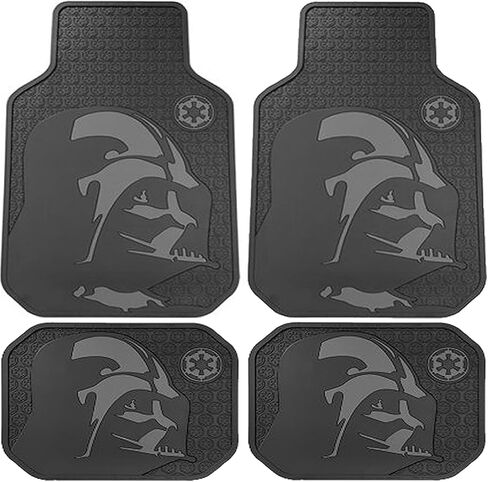 Star Wars Darth Vader with Galactic Empire Logo Car Truck SUV Front & Rear Seat Rubber Floor Mats - 4PC in Kuwait