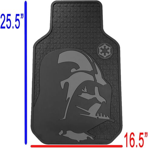 Star Wars Darth Vader with Galactic Empire Logo Car Truck SUV Front & Rear Seat Rubber Floor Mats - 4PC in Kuwait