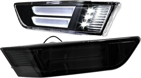 Fits 2003 2004 2005 2006 2007 For INFINITI G35 2 Door Coupe parking turn signal light, Compaire with Smoke Lens White LED Front Bumper Side Marker Parking Light Pair in Saudi Arabia