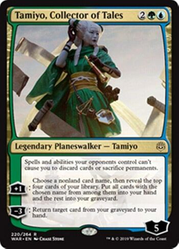 MTG War of the Spark: تاميو، جامع الحكايات - 220/264 - نادر - NM/M in Kuwait