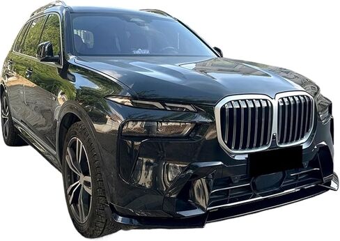 Compatible for BMW X7 G07 2023+ 3pcs/Set Car Front Bumper Lip Spoiler Splitter Body Kit Protector Guard Exterior Tuning Accessories Part(Glossy Black) in Saudi Arabia