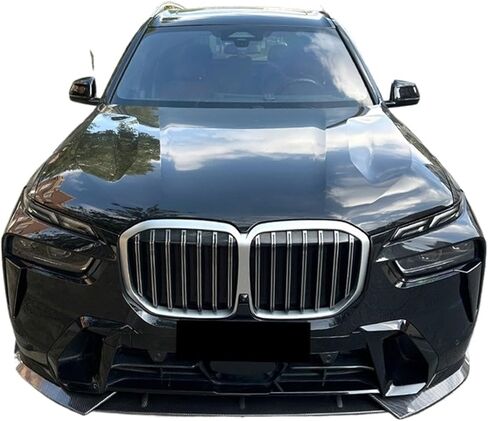 Compatible for BMW X7 G07 2023+ 3pcs/Set Car Front Bumper Lip Spoiler Splitter Body Kit Protector Guard Exterior Tuning Accessories Part(Glossy Black) in Saudi Arabia