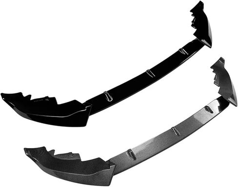 Compatible for BMW X7 G07 2023+ 3pcs/Set Car Front Bumper Lip Spoiler Splitter Body Kit Protector Guard Exterior Tuning Accessories Part(Glossy Black) in Saudi Arabia