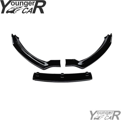 Front Bumper Lip Fit for 2013 2014 2015 2016 Ford Fusion Mondeo ABS Front Bumper Lip Splitter Spoiler Glossy Black 3PCS in Saudi Arabia